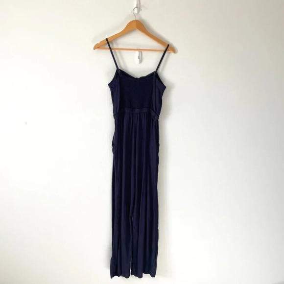 Roxy Feel The Retro Spirit Strappy  Jumpsuit Navy Blue Size Small - Picture 7 of 8